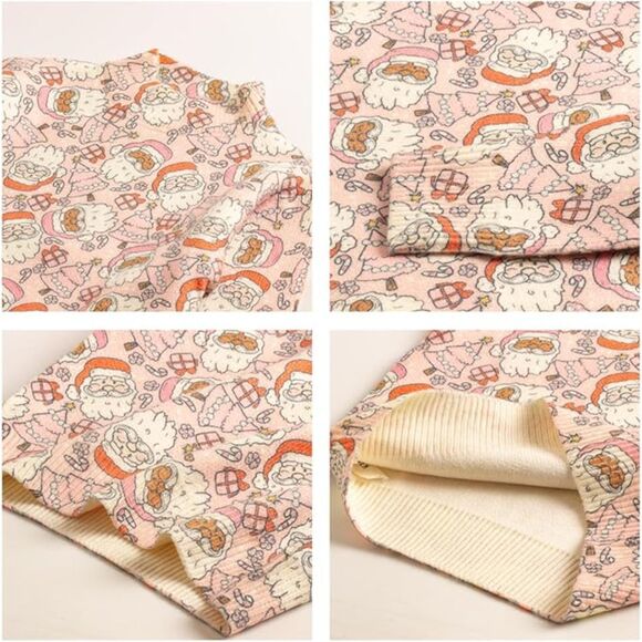 Welaken Girls Christmas Santa Pullover Knitted Sweatshirt Sweater Sz 150/10-12 - Picture 4 of 8